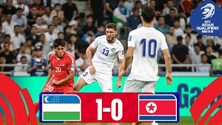 Uzbekistan  DPR Korea  Highlights  AsianQualifiers  Road To 26 [upl. by Ahseniuq]