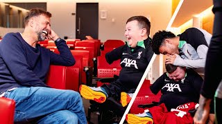 “Once In A Lifetime”  Klopp Diaz amp LFC Squads Emotional Surprise For Inspirational Dáire [upl. by Tichon]