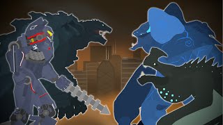 Gamera vs Pacific Rim Kaijus  Gamera Rebirth vs Pacific Rim  EPIC FIGHT ANIMATION [upl. by Enyrat]