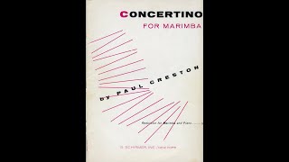 Concertino for Marimba Paul Creston Rebecca Kite marimba [upl. by Acinomahs]