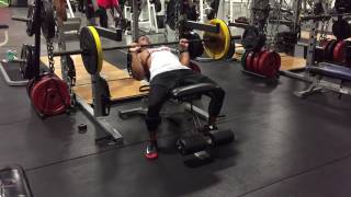 Incline Overcoming Isometric Barbell Bench Press Post Activation Potentiation Protocol [upl. by Hallette]