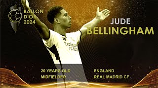 BALLON DOR 2024  JUDE BELLINGHAM  THE NEW BIG STAR ON BALLON DOR LEVEL [upl. by Elbys]