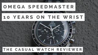 Omega Speedmaster Review 10 Years on the Wrist [upl. by Griffin]