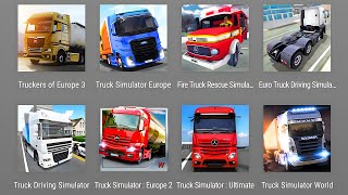 Truck GamesTruckers Of Europe 3Fire Truck Rescue SimEuro Truck DrivingTruck Simulator Ultimate [upl. by Tempa]