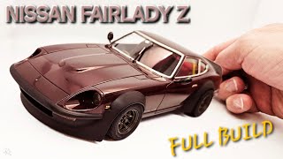 FULL BUILD➡️ NISSAN FAIRLADY Z  AOSHIMA 124 SCALE MODEL [upl. by Paulette]