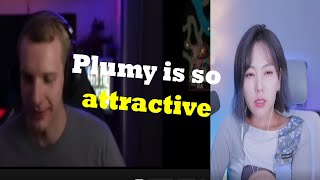 Plumy reacts to Jankos Jankos calls Plumy attractive and she is confused [upl. by Yrekcaz]