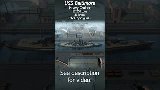 USS Baltimore USA Historical Campaign ultimateadmiraldreadnoughts [upl. by Circosta]