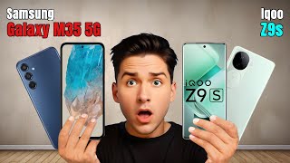 Samsung Galaxy M35 Vs IQOO Z9s  Full Comparison  Which one is Best [upl. by Elbart]