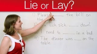 Grammar Mistakes  LIE or LAY [upl. by Erina]