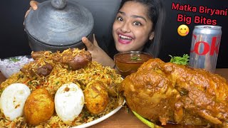 SPICY WHOLE CHICKEN CURRY 🔥 WITH CHICKEN MATKA BIRYANI BOILED EGGS AND ONION RAITA  EATING SHOWS [upl. by Euphemie]