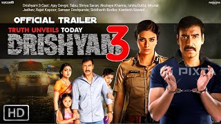 Drishyam 3  Official Trailer  Ajay Devgn  Tabu Shriya SaranAkshaye Khanna Ishita Dutta Updates [upl. by Aisined]