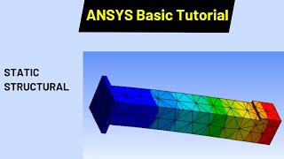 Ansys Tutorial Modeling and Analysis of a simple Beam  Robo CAD [upl. by Eilesor235]