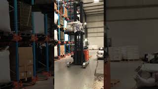 Reach truck driving [upl. by Yearwood]