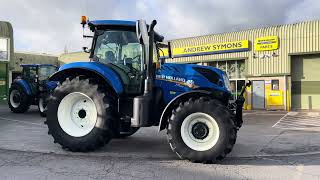 Andrew Symons Limited ExDemonstration New Holland T7210 Power Command Tractor Walk Around Video [upl. by Nanreik737]