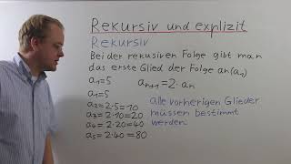 Rekursiv Und Explizit 10 Klasse [upl. by Hassett]