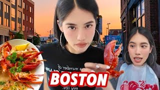 boston vlog  lobster harvard seaside town cooking whale watching [upl. by Otrebide711]