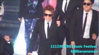 fancam 111230 KBS Gayo Daejun Super Junior Shuffle Dance Forcus Sungmin [upl. by Geminius690]