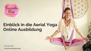 Aerial Yoga Online Ausbildung Aufbau [upl. by Raffarty]