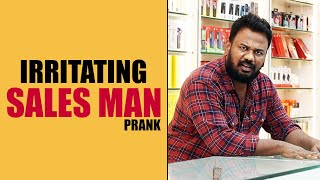 IRRITATING SALES MAN Funny Prank  Latest Telugu Pranks  FunPataka [upl. by Annaujat]