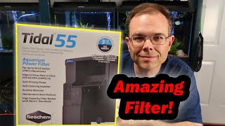 Tidal 55 Aquarium Power Filter Unboxing Setup amp Review [upl. by Kerwin977]