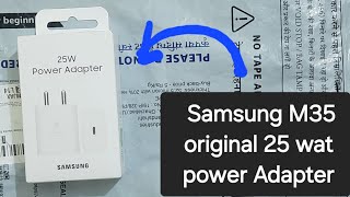 Samsung 25 watt charger original vs fake Samsung 25w pd adapter unboxing [upl. by Nidya]