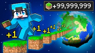 Recorriendo 100000000 de BLOQUES en Minecraft [upl. by Hanoy]