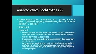 Sachtexte analysieren  Deutsch [upl. by Bancroft865]