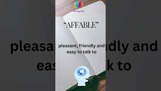 Affable 🔥 Word Meaning englishspeaking motivation short english vocabulary viralshorts [upl. by Ahtivak111]