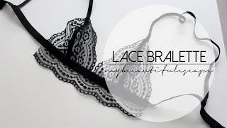 DIY LACE BRALETTE [upl. by Barvick488]