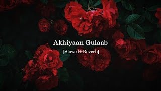 Akhiyaan Gulaab Slowed  Reverb  Mitraz  Teri Baaton Mein Aisa Uljha Jiya [upl. by Hagai995]