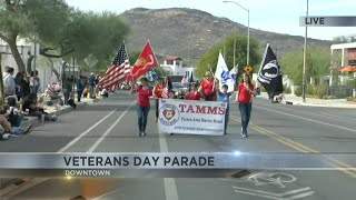 Tucson celebrates the annual Veterans Day Parade [upl. by Ahsiele]