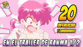 20 DIFERENCIAS Y CURIOSIDADES QUE TAL VEZ NO VISTE EN EL TRAILER DE RANMA 12 [upl. by Yelssew746]