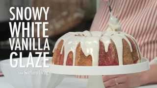 How to Make Snowy White Vanilla Glaze  MyRecipes [upl. by Enitnatsnoc505]