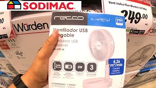 TOUR VENTILADORES en SODIMAC  PRECIOS 2024 [upl. by Eslek]