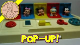 Disney Poppin Pals Toy Mickey Mouse Minnie Goofy Pluto Donald Duck Playskool [upl. by Becky]