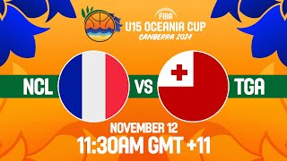 New Caledonia v Tonga  Full Basketball Game  FIBA U15 Oceania Cup 2024 [upl. by Alby]