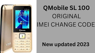 Q mobile SL100 imei change code [upl. by Reinhardt]