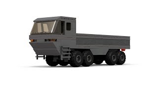 LEGO HEMTT style military transport truck instructions [upl. by Trebo441]