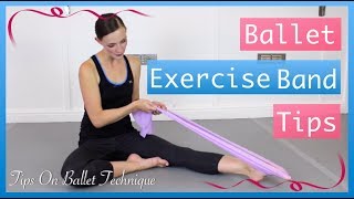 Resistance Band Exercises For Ballet Feet Tendu Exercise Band  Tips On Ballet Technique [upl. by Chesnut]