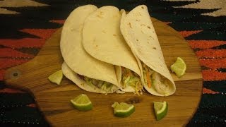 Fish Tacos with a Spicy Avocado Cream Sauce [upl. by Anirehc283]