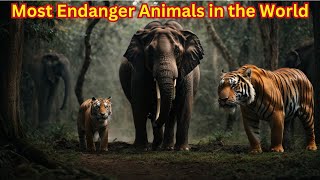 Top 10 Endangered Animals Worldwide  A Critical List [upl. by Haduhey91]