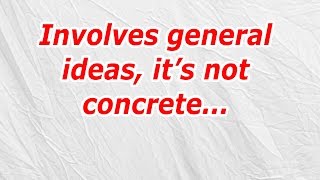 Involves general ideas it’s not concrete CodyCross AnswerCheat [upl. by Steddman]