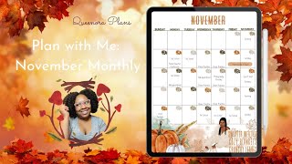 Digital Planning  Kids November monthly calendar [upl. by Odnesor510]