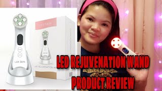 LUX LED REJUVENATION WAND  HOW TO USE  PRODUCT REVIEW [upl. by Halimeda1]