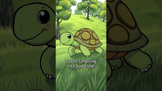 Turtle Slow and Steady  Fun Animal Song for Kids  Short Nursery Rhyme youtubeshort kidssong [upl. by Miguela]