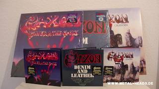 SAXON  Reissues  Unboxing  Crusader  Power amp The Glory  Denim And Leather  Full Album [upl. by Otsirc408]