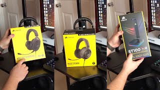 Corsair HS35 and Corsair HS60 gaming headsets blogger review [upl. by Pavlish295]