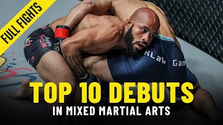 Top 10 Mixed Martial Arts Debuts In ONE Championship [upl. by Norved119]