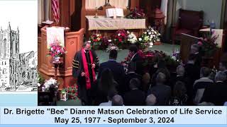 Brigette Matson Funeral Service [upl. by Eldred]