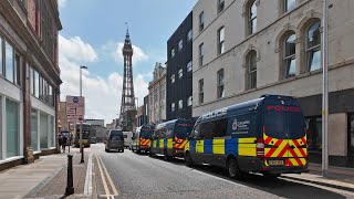 Blackpool Police Prepare for Protest [upl. by Allegna799]